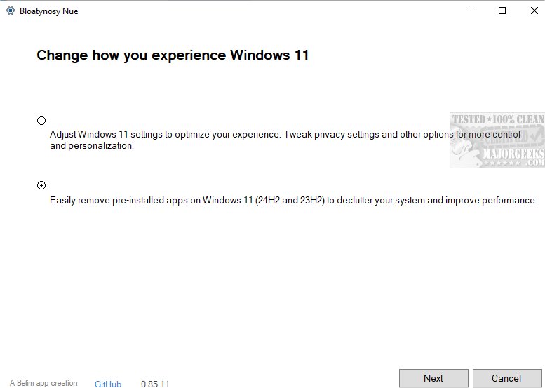 Bloatynosy dark theme settings panel