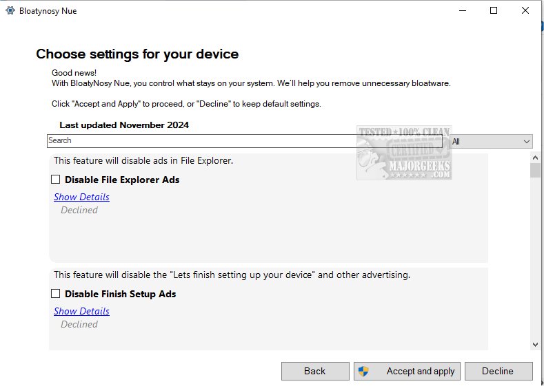 Bloatynosy plugin store with available modules